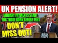 DWP January Pension Payments: Born Before 1961? You May Be Owed Money
