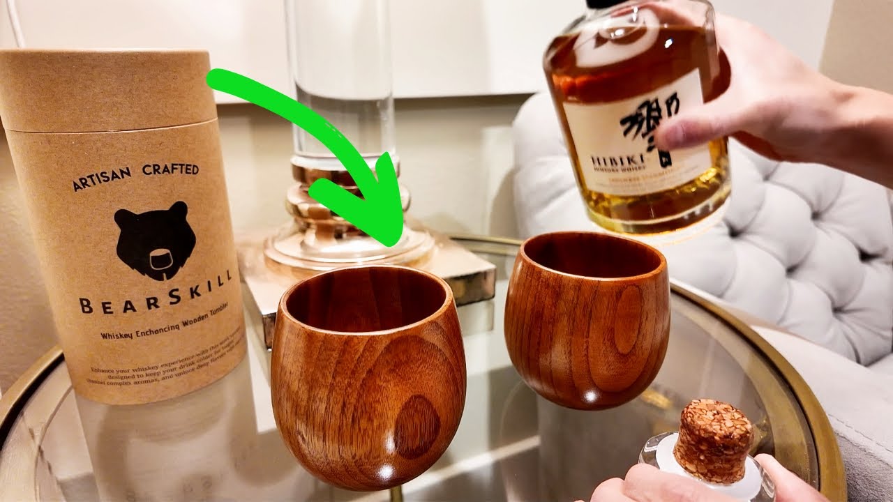 Handcrafted Whiskey Enhancing Wooden Tumblers – Perfect Bourbon Gifts for Men