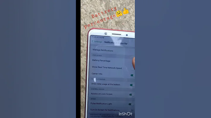 How To Show Battery Percentage On Status Bar In Oppo F5 Phone||Oppo F5 Main Battery Percentage On