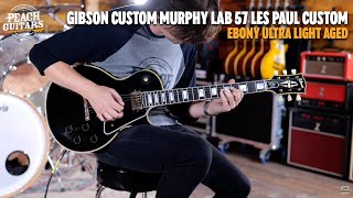 No Talking...Just Tones | Gibson Custom Murphy Lab 57 Les Paul Custom 2-Pickup Ultra Light Aged