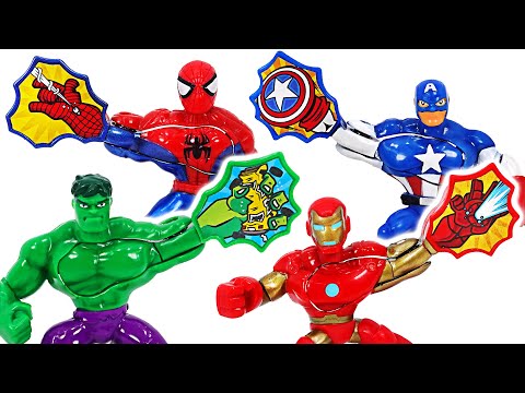 Marvel super <strong>hero</strong> Masters of Kapow Hulk, Spider-<strong>Man</strong>, Iron-<strong>Man</strong>! Go! | DuDuPopTOY