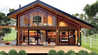 Inside a Tiny House (5x9 Meters) Two Bedroom (16'x29'). Tiny House with Everything You Need.