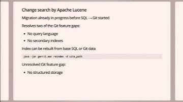 Evolution of Gerrit Code Review: From SQL to JGit