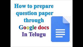 How to share Information  through Google docs in Telugu, #GoogledocTelugu #GoogledocsTelugu