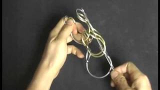 (IN) Double tier 3-interlocking ring puzzle solving