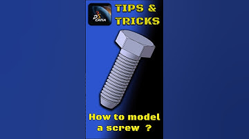 🖥 How to model a screw in Catia V5 #catia #cad #cadsoftware #3dprinting #screw #bolt #thread