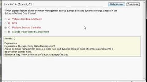 1V0-601 VMware Certified Associate 6 Data Center Virtualization Fundamentals Exam