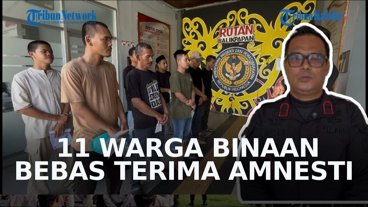 Dapat Amnesti Presiden, 11 Warga Binaan Balikpapan Menghirup Udara Bebas