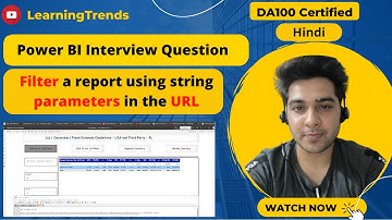 Filter a report using query string parameters in the URL || Power BI Interview Question #powerbi