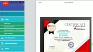 Certificate download kijiye My Ambition Aeps se. Download Certificate from My Ambition Aeps screenshot 4