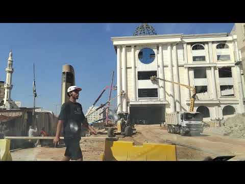 تجهيز مدخل موقف رمسيس الجديد من جهة حي الأزبكية