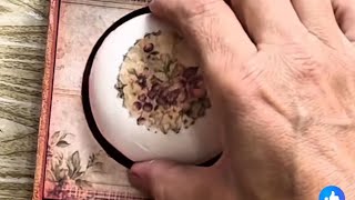 DIY Aula ao vivo de como decorar caixa de mdf com pintura e Decoupagem #diy 