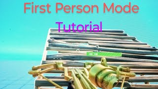 How to get first person mode in Fortnite ( tutorial )