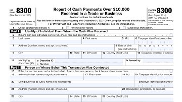 IRS Form 8300 walkthrough (Reporting Cash Payments over $10,000)