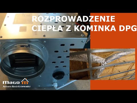 Rozprowadzenie ciepła z kominka DPG