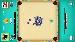 Marble Clash Carrom 500k (beach holiday) board Winning 🔥🔥🔥🔥 screenshot 5