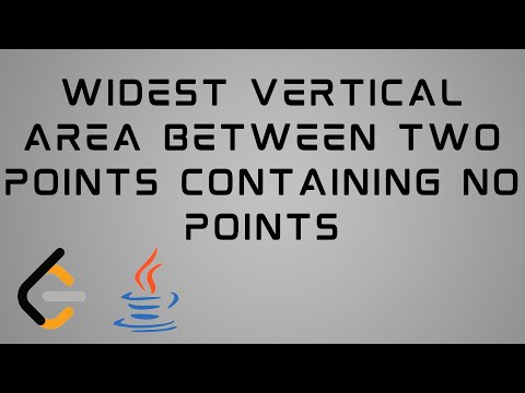 LeetCode 1637 : JAVA Solution | Widest Vertical Area Between Two Points Containing No Points