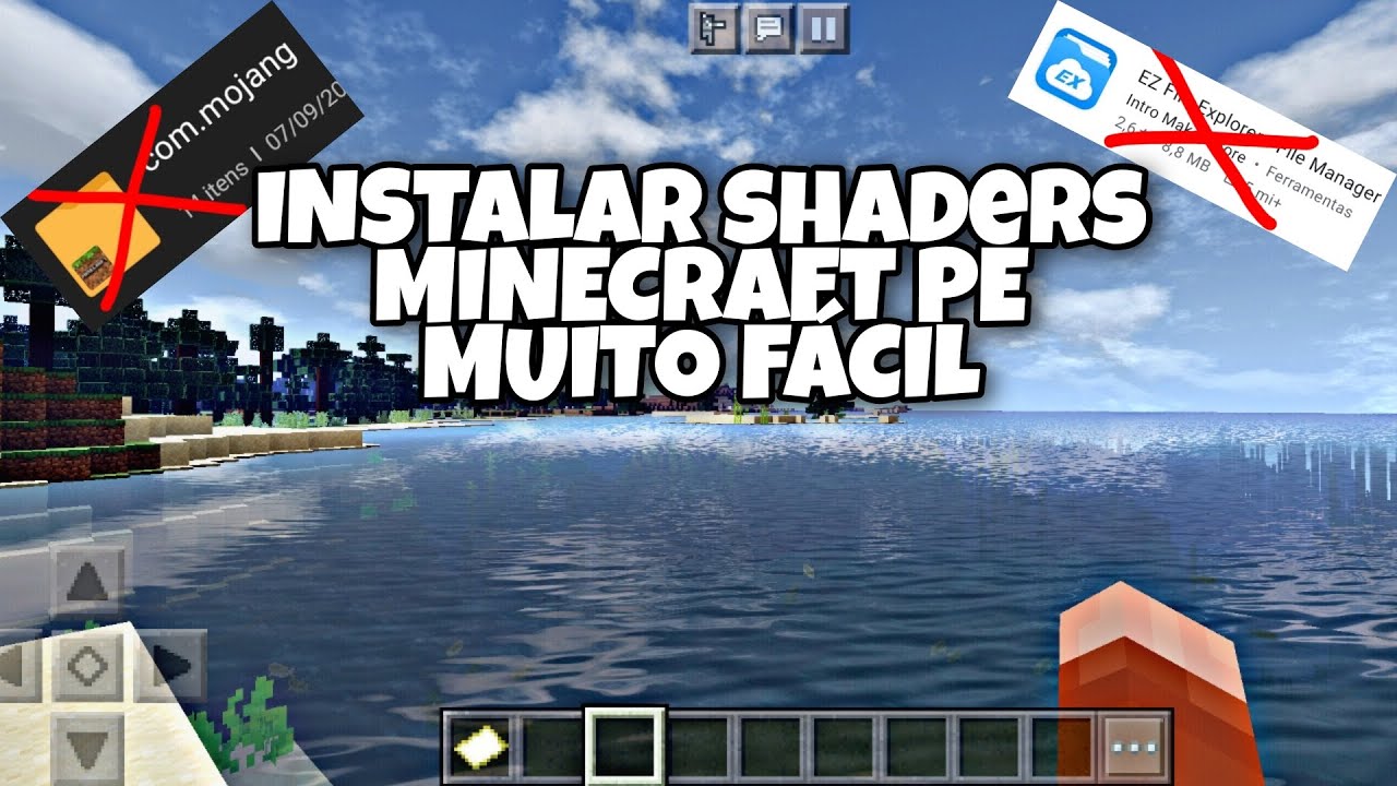 COMO INSTALAR SHADERS NO MINECRAFT PE SEM ABRIR PASTA COMPACTADA YouTube