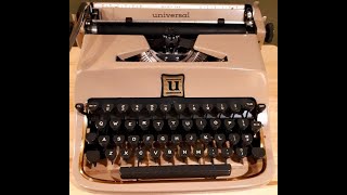Underwood Golden Touch Portable (Universal) typewriter 1958