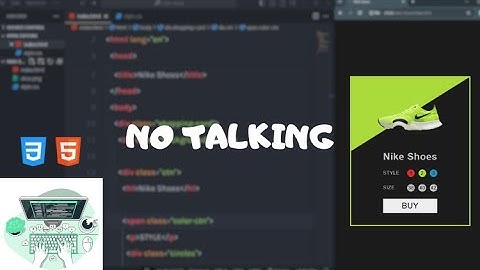 Build a Nike Product Card with HTML & CSS | Relaxing LofiCoding Music 🎧👨‍💻
