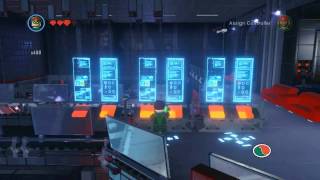 The Octan Tower all collectibles (posters,red bricks,dance pads) - The LEGO Movie Videogame screenshot 2