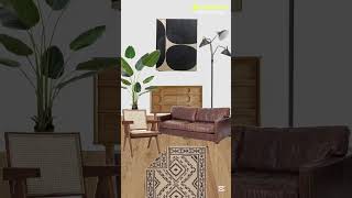 MCM w/ Modern Organik Touchs✨️ 🪴 #interiordesign #homedecor #design #moodboard #timelessinteriors
