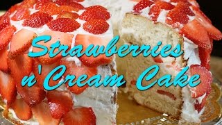 Strawberries n' Cream Cake