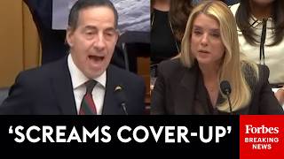 Breaking News Jamie Raskin Rips Pam Bondi To Her Face Over Handling Of Epstein Files, Doj