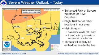 Severe Weather and Heavy Rainfall Briefing
