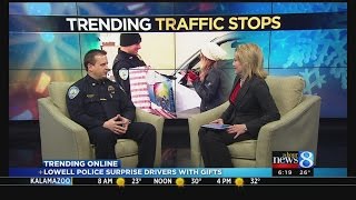 Lowell police surprise drivers with gifts