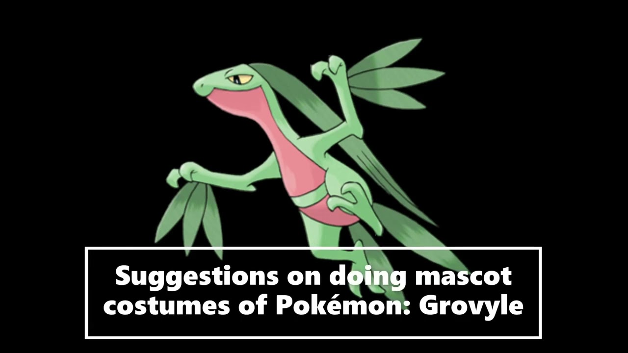 Suggestions On Doing Mascot Costumes Of Pokemon Grovyle (Great For Halloween) 
