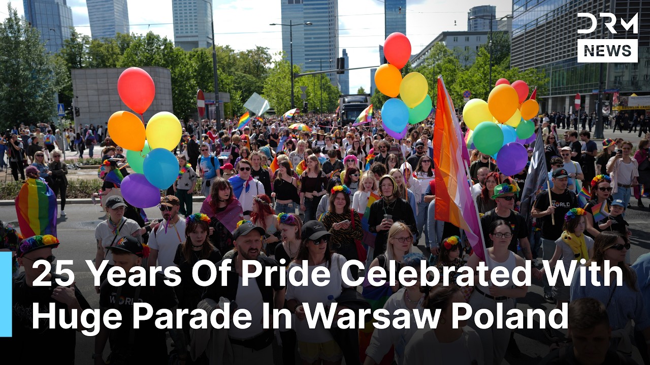 WATCH NOW: Thousands Join Warsaw Pride Parade In Historic 25th Anniversary Event | DRM News | AQ14