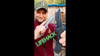 Life Hack - how to quickly throw a folding knife !