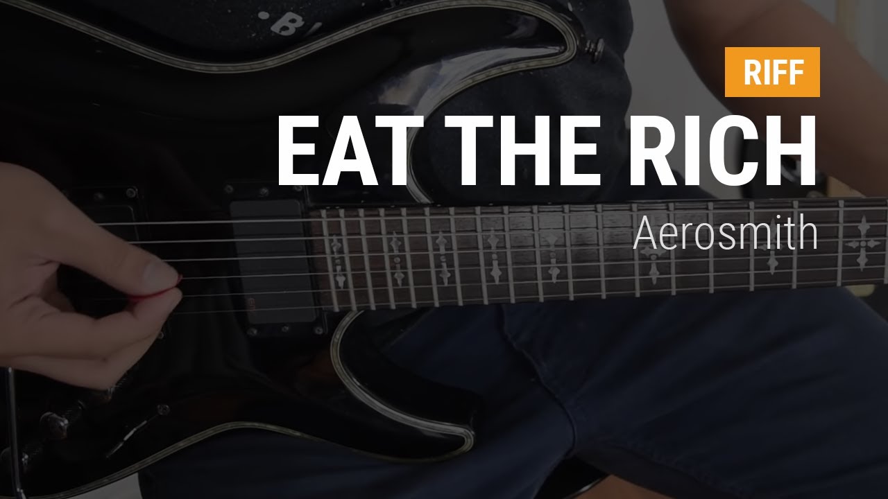 Riffs Legendarios !! Eat the rich de Aerosmith TUTORIAL GUITARRA - YouTube