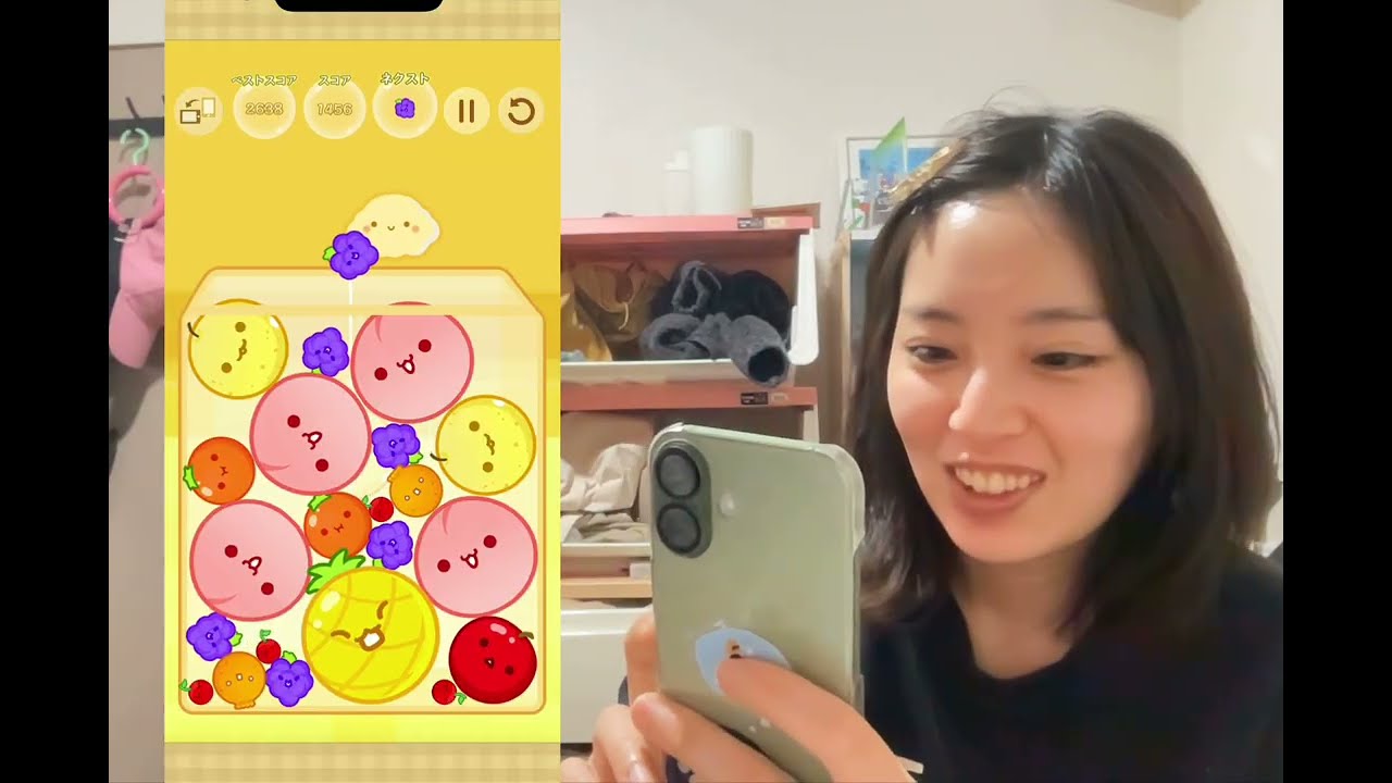【スイカゲーム】初心者、スイカ出すの難しい
