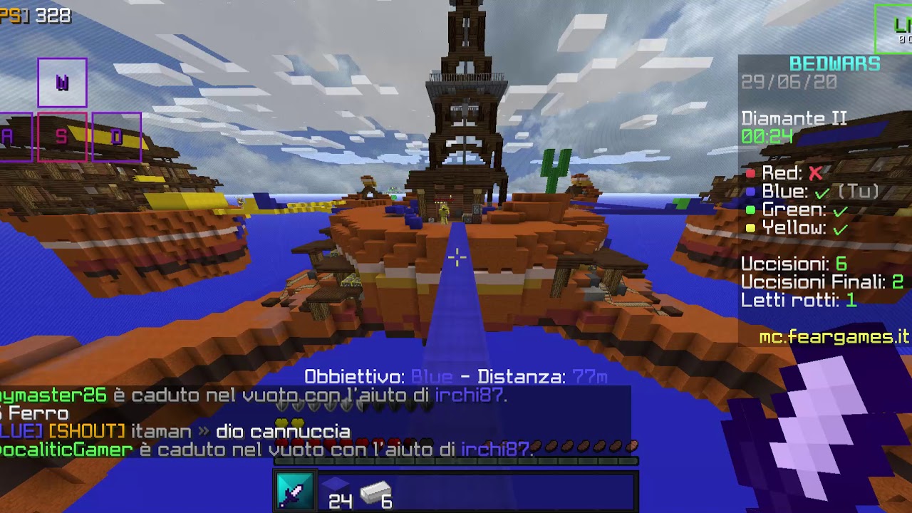 Minecraft bedwars// FEARGAMES - YouTube