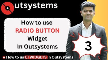 Mastering Outsystems UI #3:  Designing Dynamic Screens with Radio Buttons widget in Outsystems.