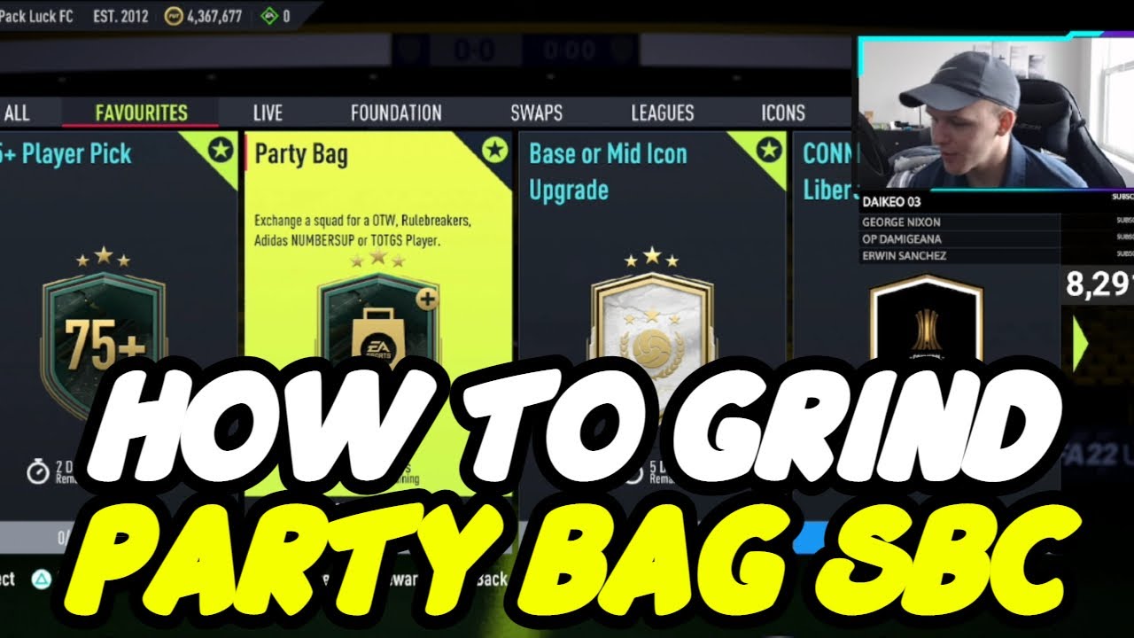 How To Grind The Winter Party Bag SBC In FIFA 22 Ultimate Team YouTube