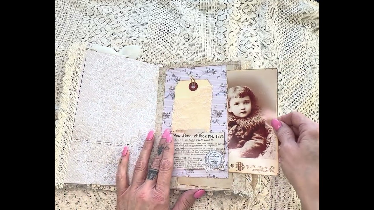 ‘Soft Lilac’ Vintage Junk Journal Flip Through