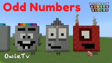 Odd Numbers Song | Skip Counting Songs for Kids | Minecraft Numberblocks Counting Songs