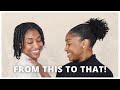 How to Achieve a Sleek and Stylish Quick Low Ponytail on Natural Hair After Protective Styling