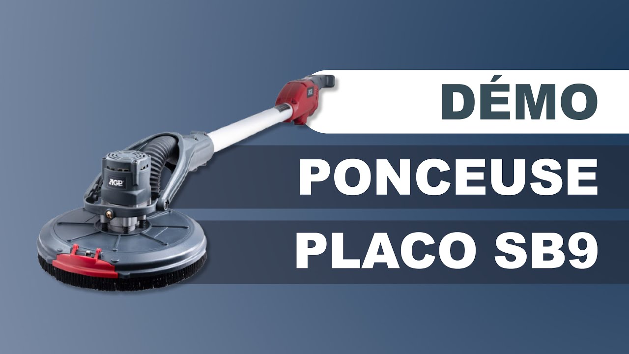 Ponceuse placo 2,8kg moteur brushless AGP SB9 - DUMATOS EQUIPEMENT