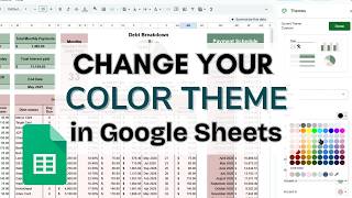 How to Change the Color Theme in Google Sheets | Create Your Own Custom Colors
