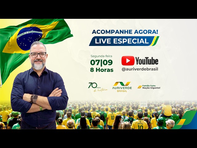 Jornal da Auri Verde Brasil – Alexandre Pittoli - Especial 70 Anos e Av. Paulista – 07/09/2026