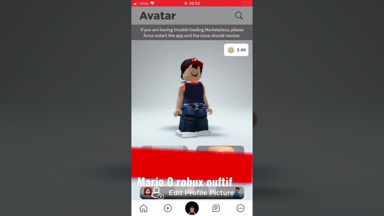 0 Robux Ouftif Mario Roblox 
