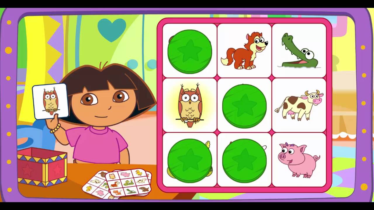 Dora's Bingo Card Game 2 YouTube
