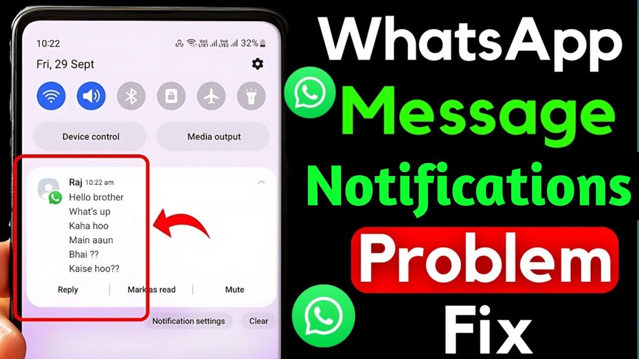 How To Fix Whatsapp Notification Not Showing On Home Screen Android ...