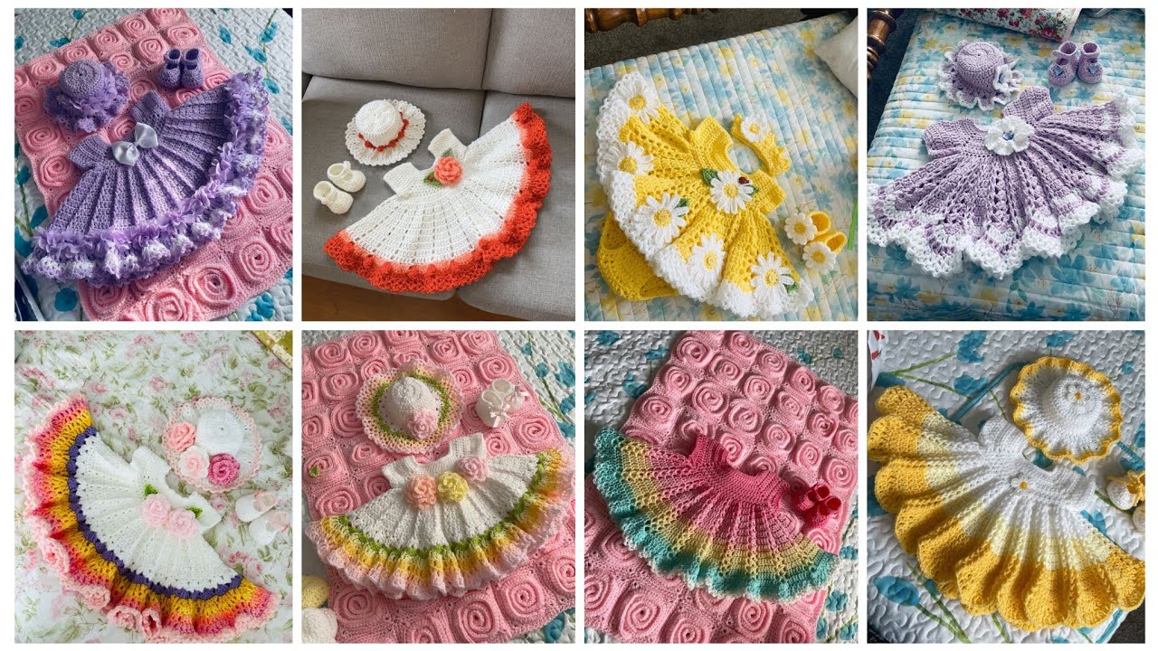 Customized crochet baby outfits 👗 form Handymart.pk / Book your Order Now 💕