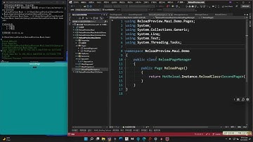 "Hotreload" Page in Maui when XAML hotreload not work.