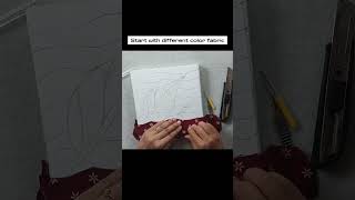 KINUSAIGA Japanese Art form.Patches of fabric tucked together. 8" size xps pvc board #kinusaiga#diy